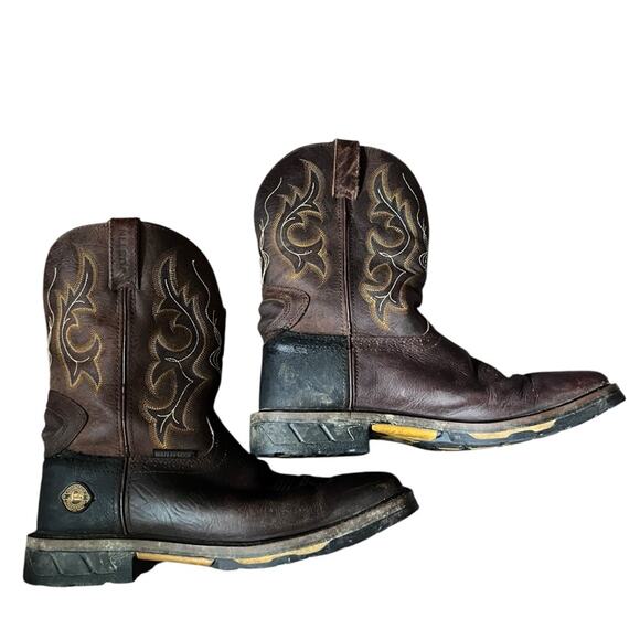 Justin Boots Other - Justin | Men's Joist 11" Waterproof Leather Cowboy Boots Western Aged Brown 12D